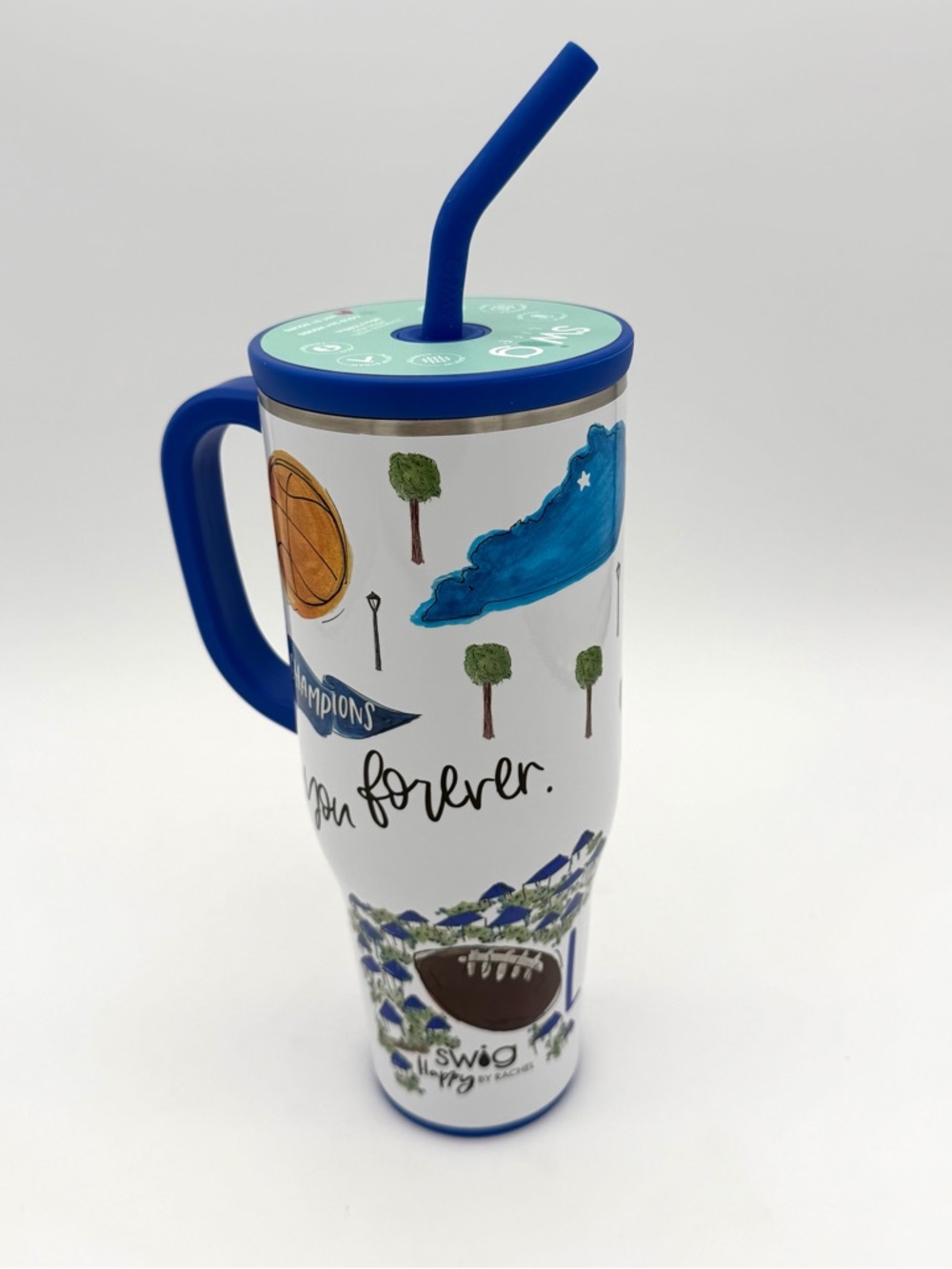 NWT New Swig Life SATURDAYS IN LEXINGTON Kentucky Mega Mug 40oz Tumbler Cup